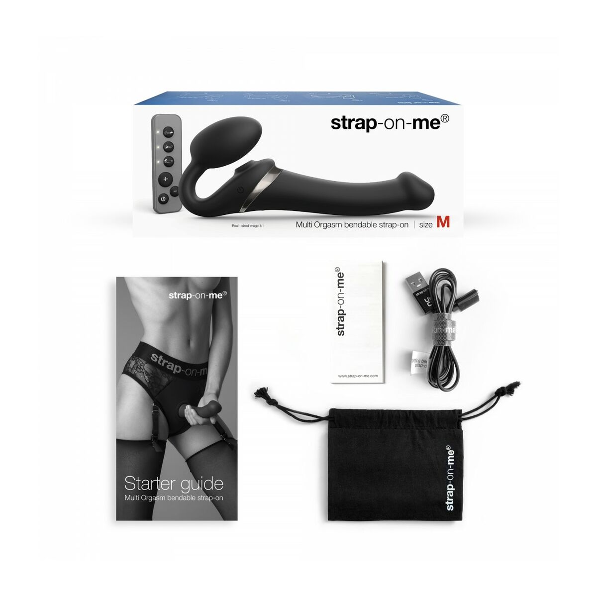 Vibratorius Multi Orgasm Strap-on-me 6017340 Juoda