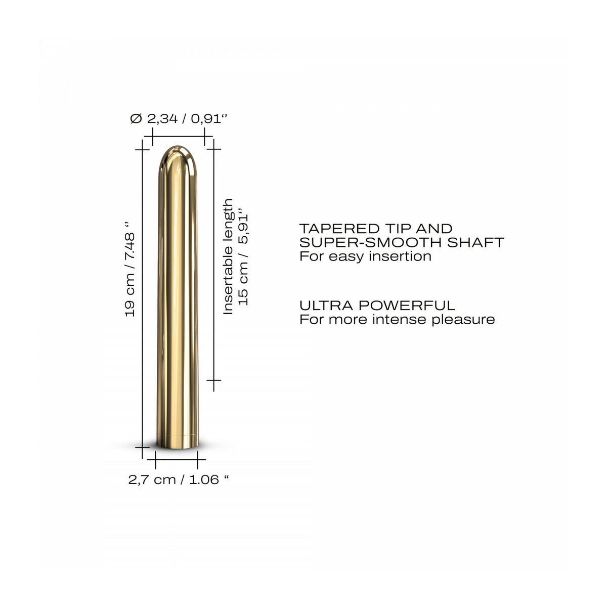 Vibratorius Dorcel Auksinis