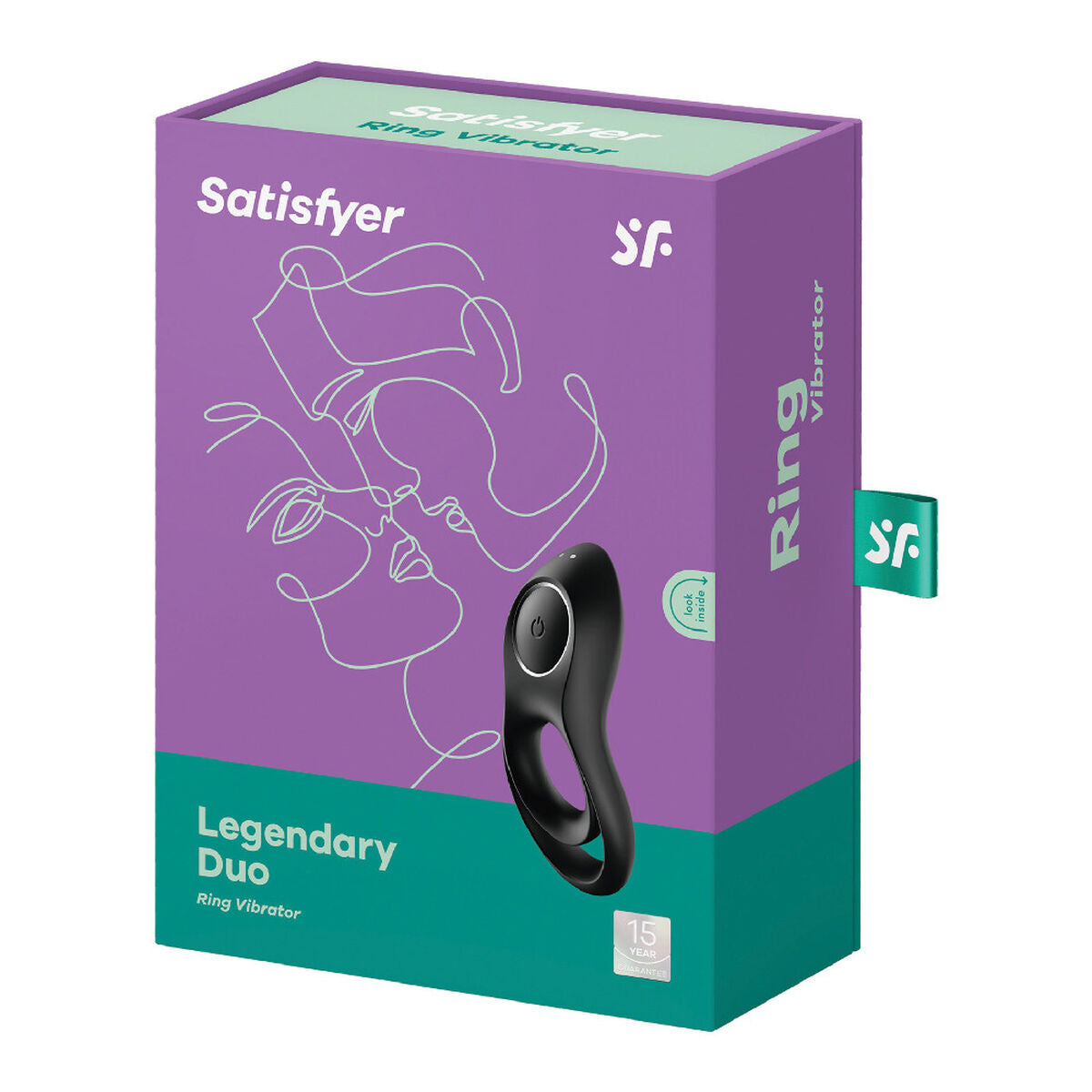 Vibruojantis žiedas Satisfyer Legendary Duo Juoda