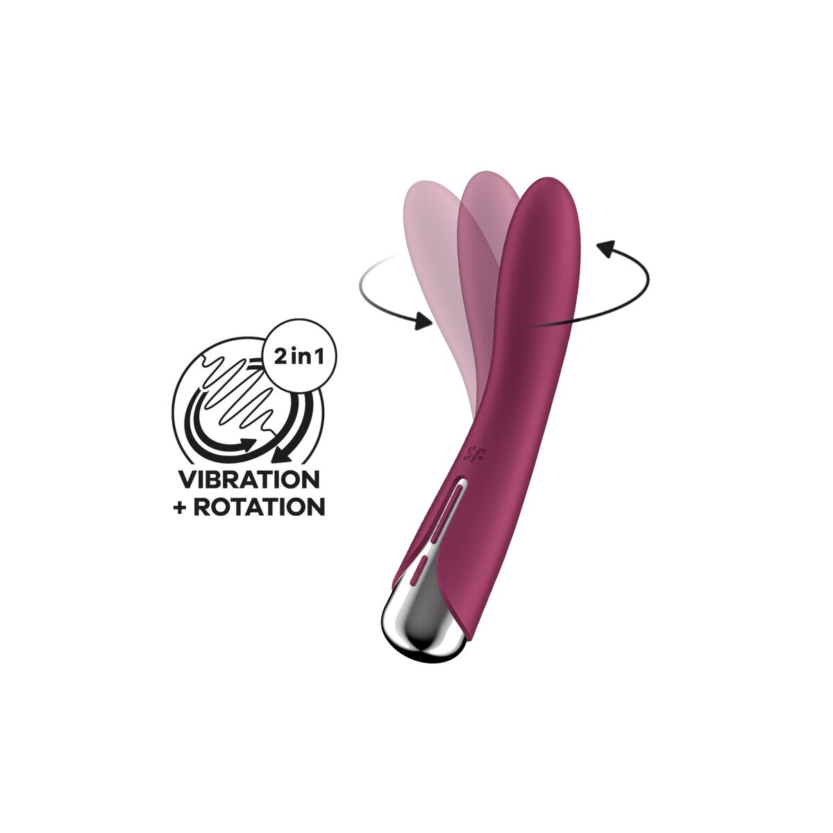 Vibratorius Satisfyer Spinning Vibe Raudona