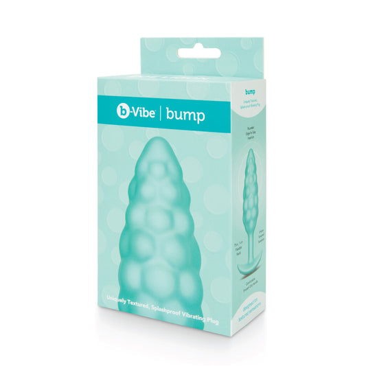 Vibruojantis užpakalio kištukas B-Vibe Bump Texture Žalia