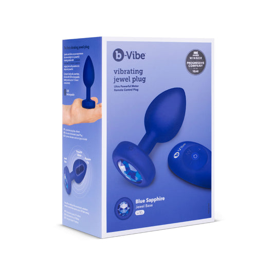 Vibratorius B-Vibe Vibrating Jewel Mėlyna Tamsiai mėlyna L/XL