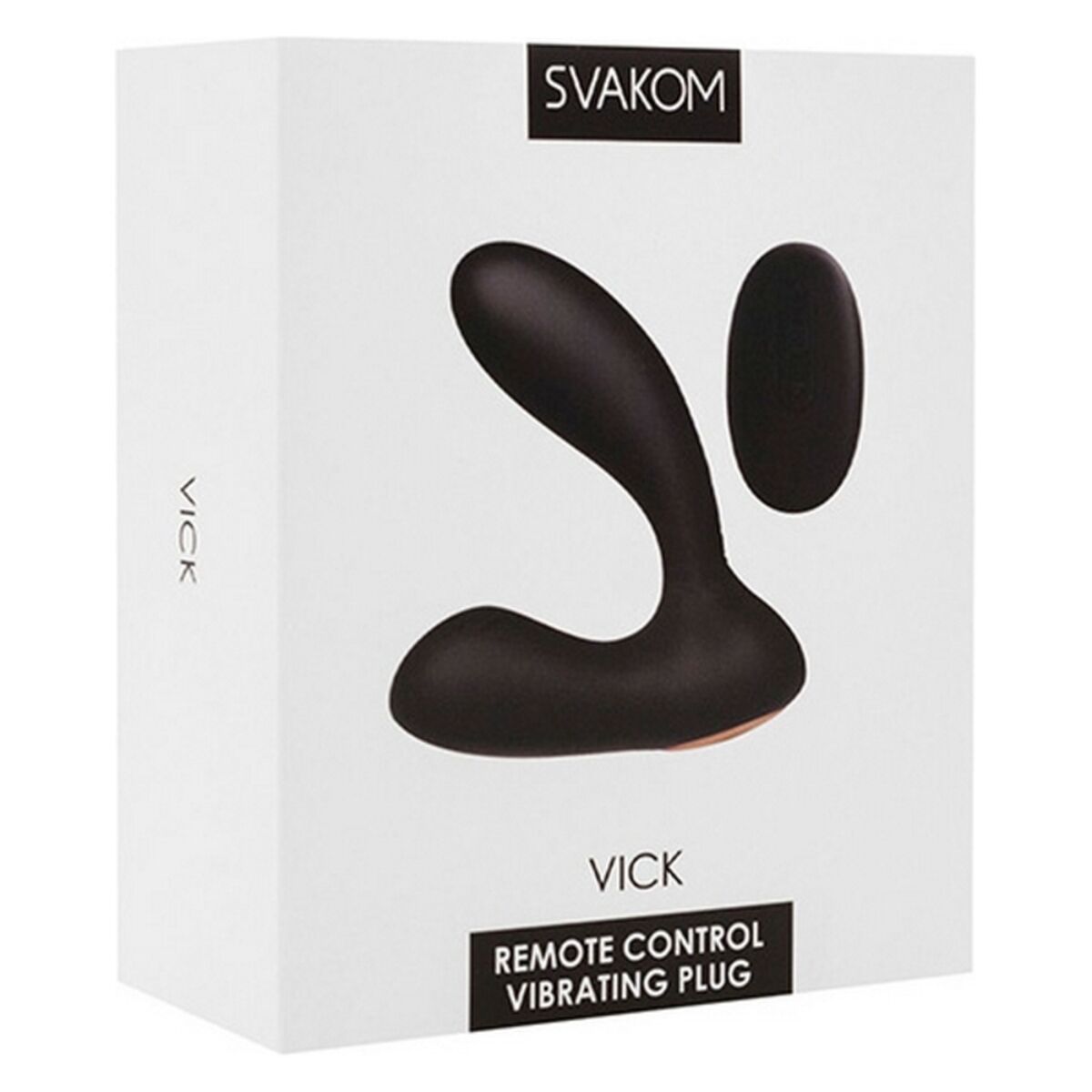 Vick Powerful Plug Silikoninis Noir prostatos masažuoklis Svakom