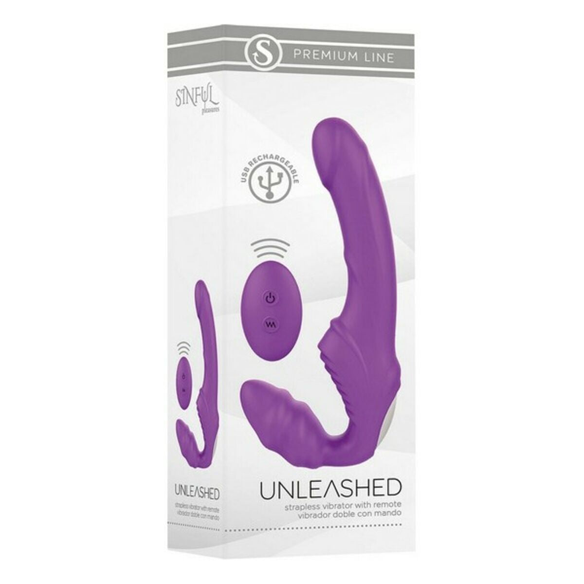 Vibratorius S Pleasures Premium Line Unleashed Alyvinė