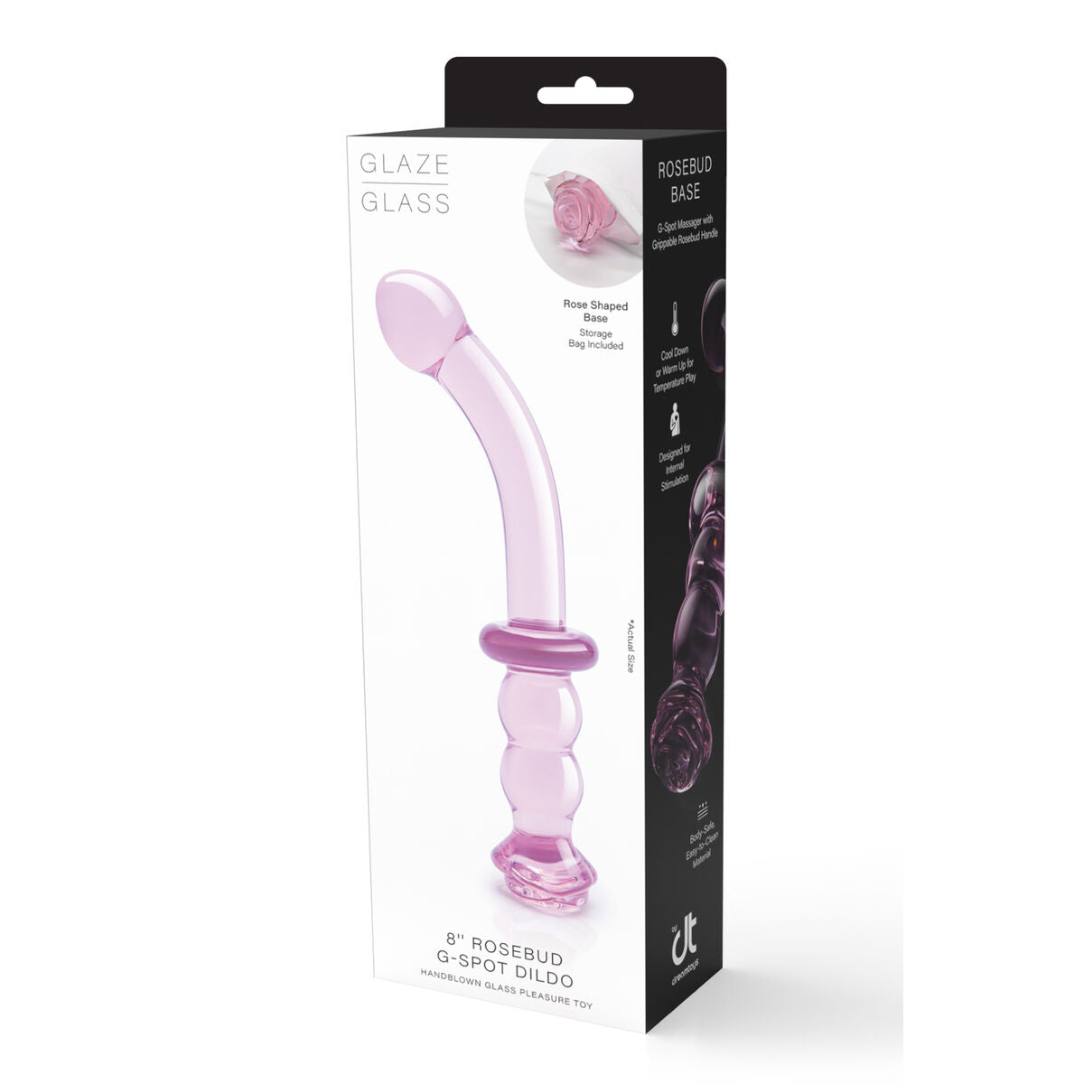 Vibratorius Dream Toys Glaze Glass G-spot Rožinė