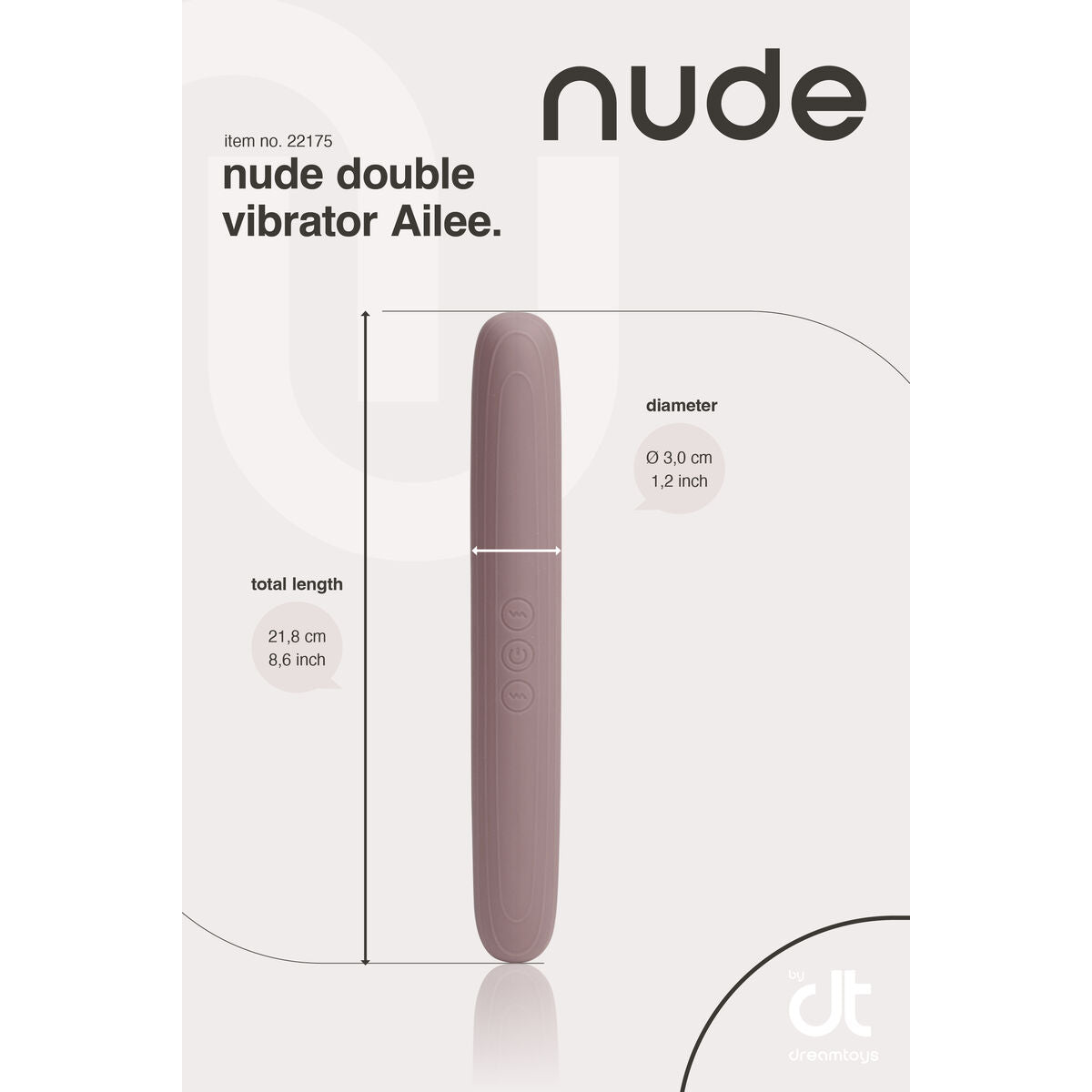 Vibratorius Dream Toys Nude Purpurinė